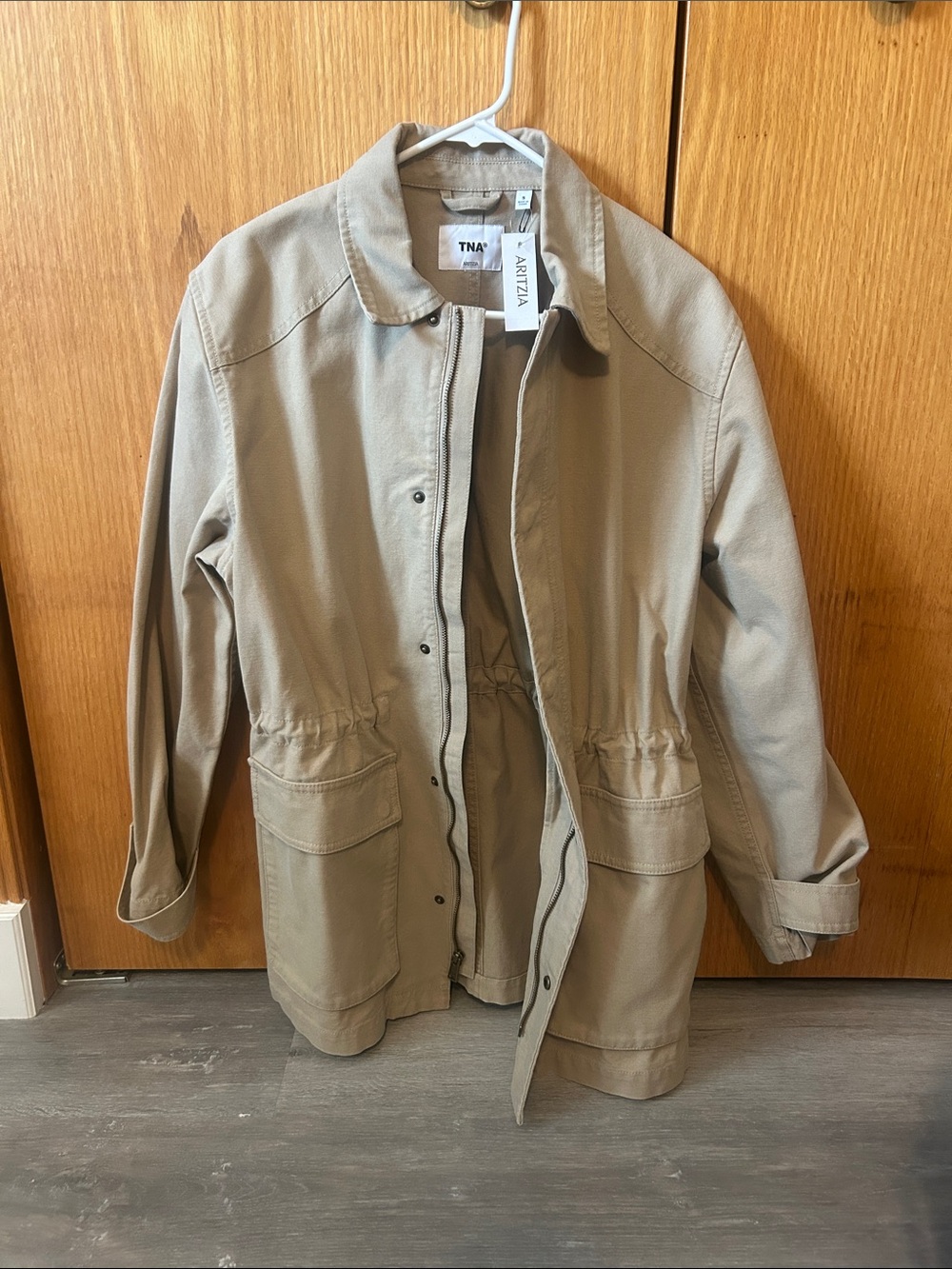 TNA Taupe Utility Anorak Jacket